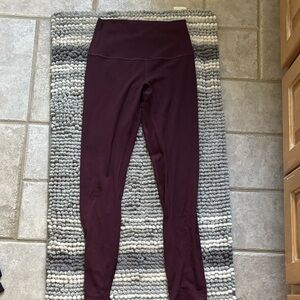 Lululemon Athletica Maroon Leggings